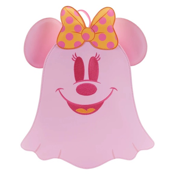 Disney Loungefly Mini Backpack - Pastel Ghost Minnie Mouse Glow-In-The-Dark